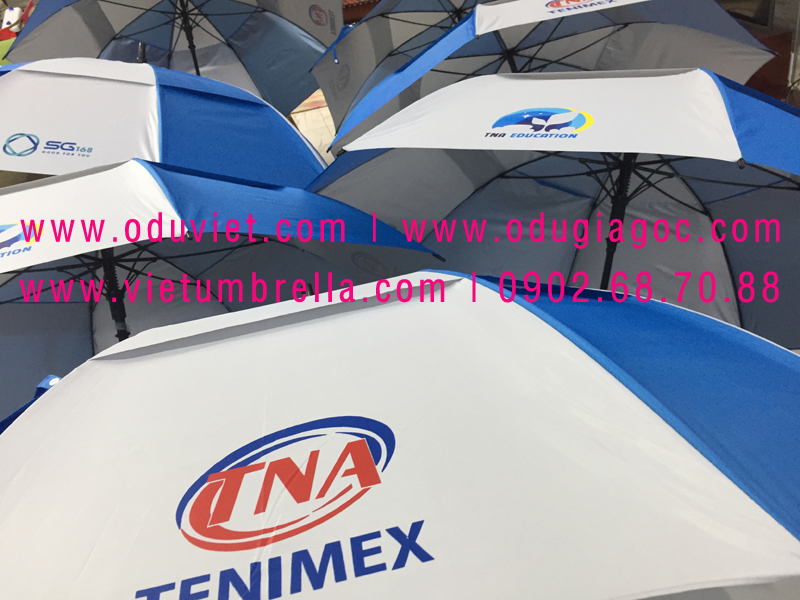 xưởng sản xuất ô dù cầm tay in logo quảng cáo